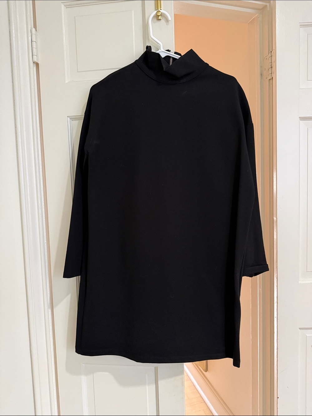 Emerson Fry Black Mock Neck ponte dress